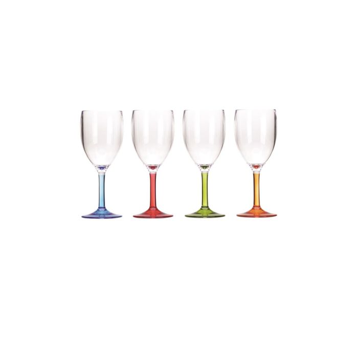 Lamer Evaporar Permuta Comprar SET DE COPAS DE VINO CON PIE DE COLORES