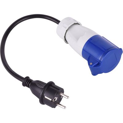 ADAPTADOR CEE HEMBRA SCHUKO MACHO CON CABLE