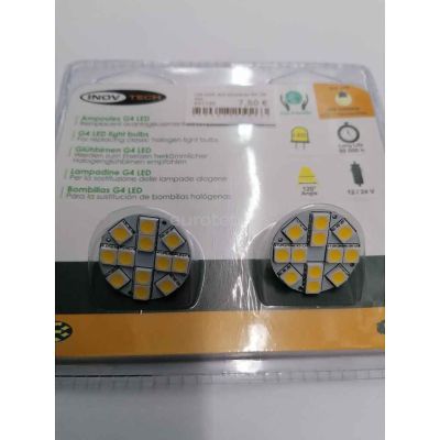  Bombilla LED G4 - 21 SMD blanco cálido - 3 W